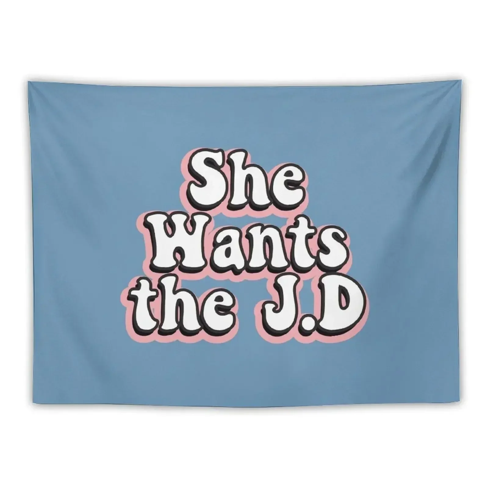 She Wants the J.D Tapestry Decoration For Home Aesthetic Room Decor Korean Tapestry