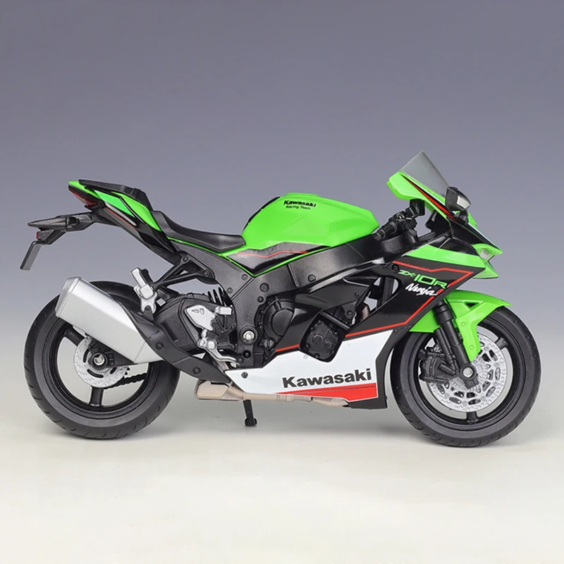 1:12 Scale Diecast Alloy Kawasaki Ninja ZX-10R Heavy-duty Motorcycle Toys Cars Model Classics Adult Souvenir Gifts Display