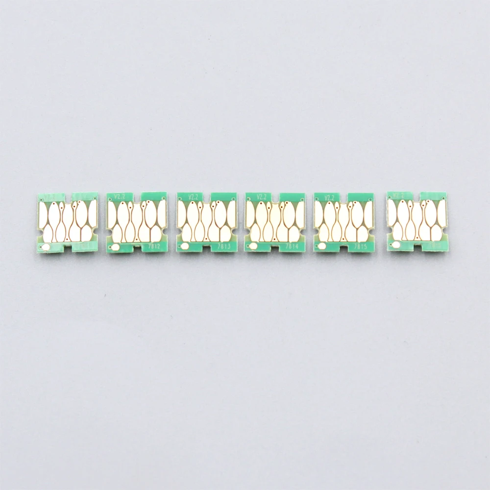 6PC/Set DX100 Cartridge Chip T7811 T7812 T7813 T7814 T7815 T7816 for Fuji DX-100 Printer