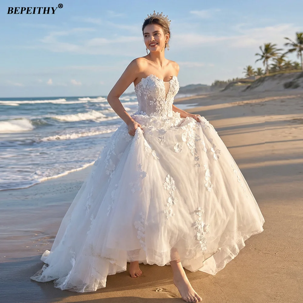 white wedding beach dresses Lace Long Sleeves Chiffon Split A traditional bridal style gets a sexy update White High Low Sweetheart Spaghetti