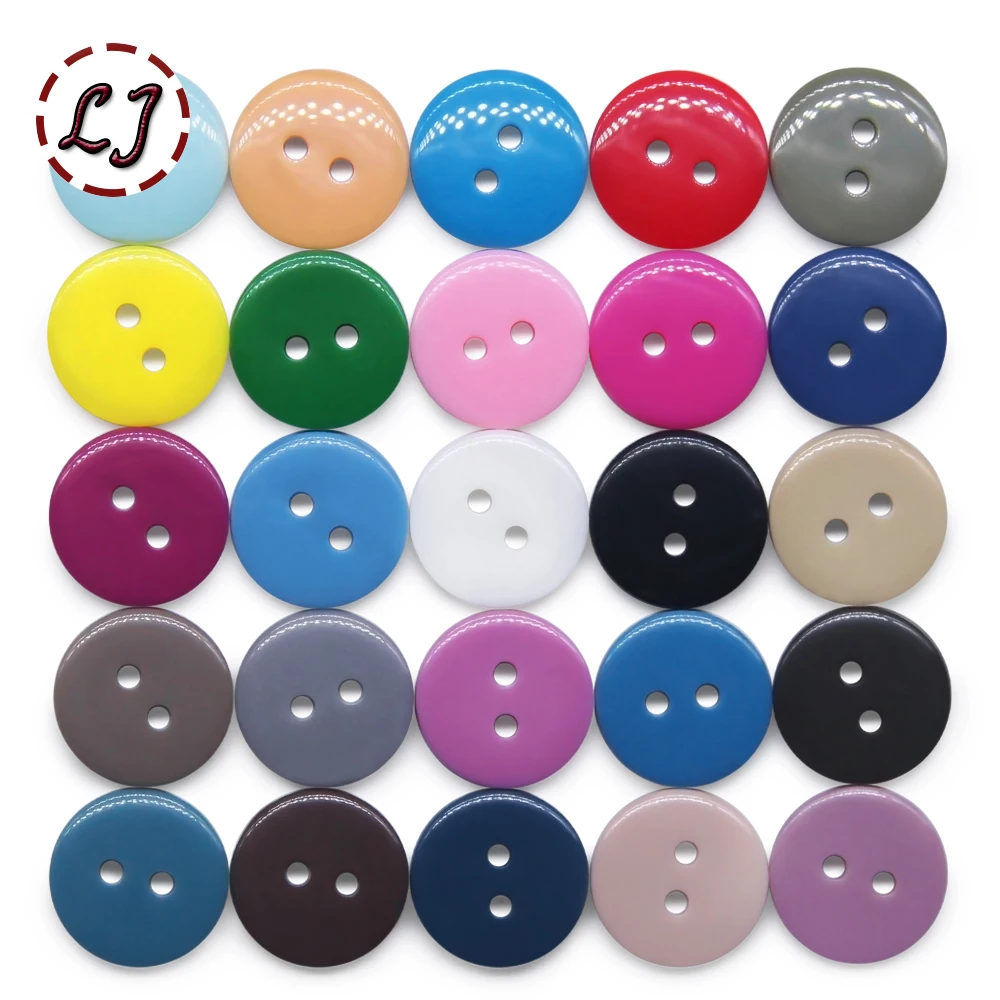 New 100pcs Resin Kids Sewing Buttons For Chindren Clothes Garment Handmade DIY Accessories scrapbooking Crafts