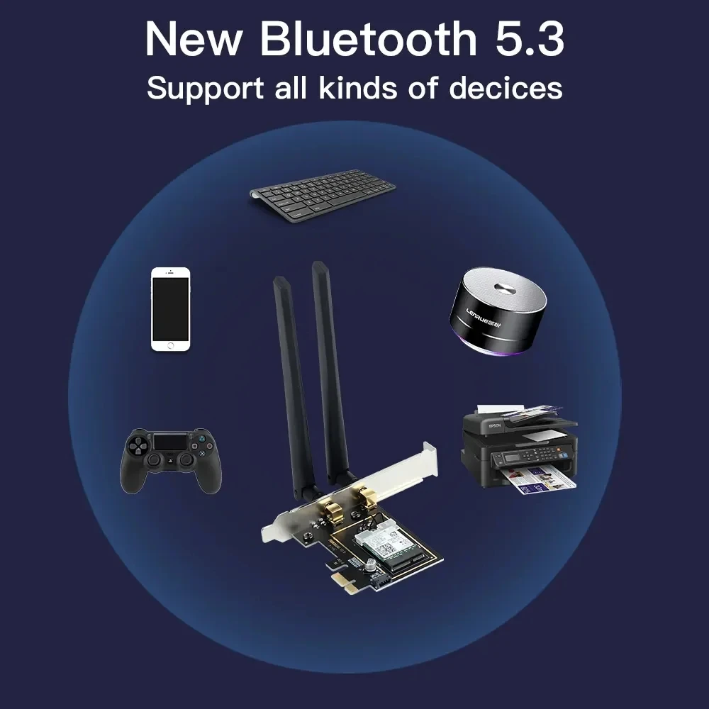 WiFi6E AX210 PCIE WiFi 어댑터 BT5.3 트라이 밴드 9Pin USB2.0 분배기 인터페이스 마더 보드 연장 케이블 어댑터 PC Win10/11