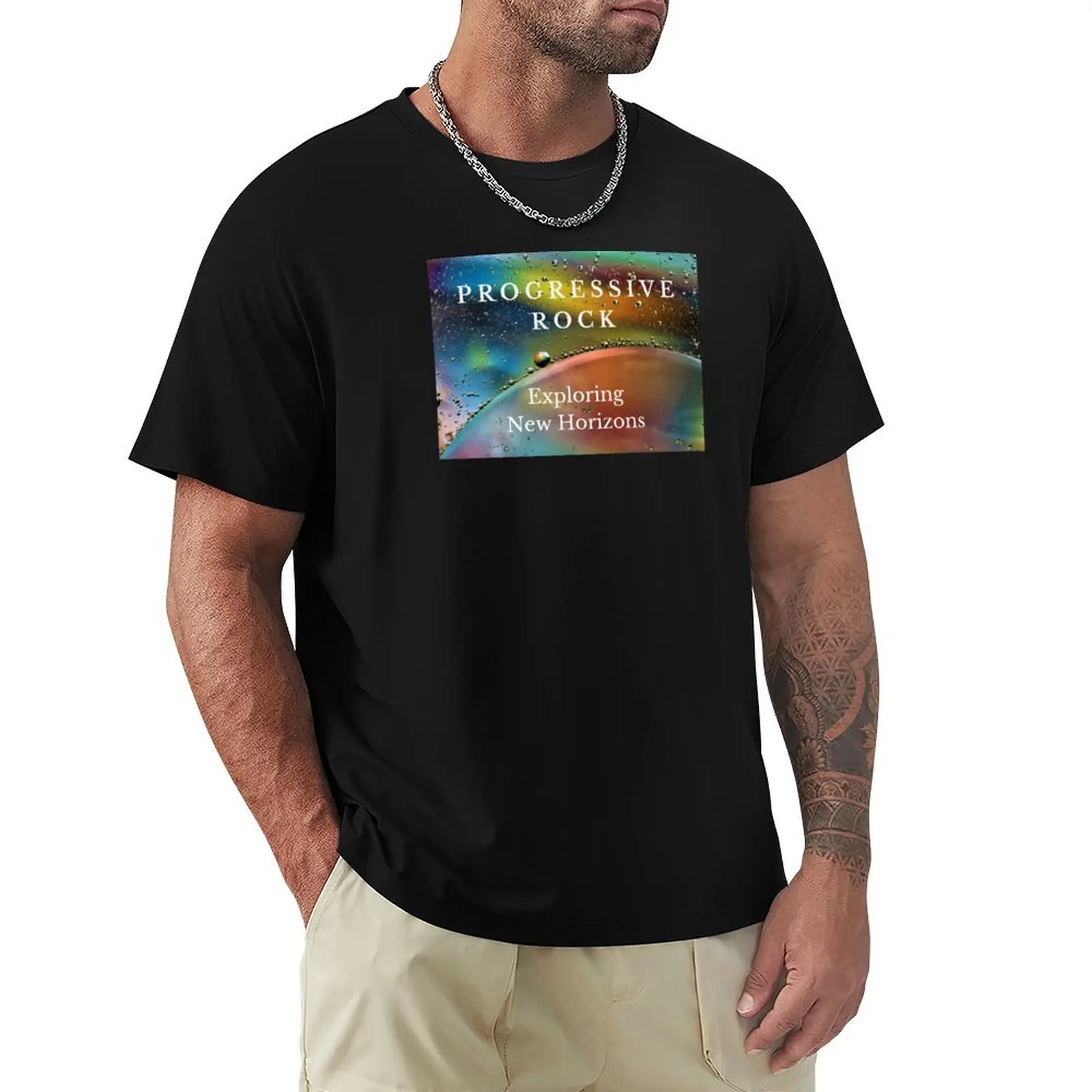 Progressive Rock ~ Exploring New Horizons in Music T-shirt heavyweights customs plus sizes mens t shirt