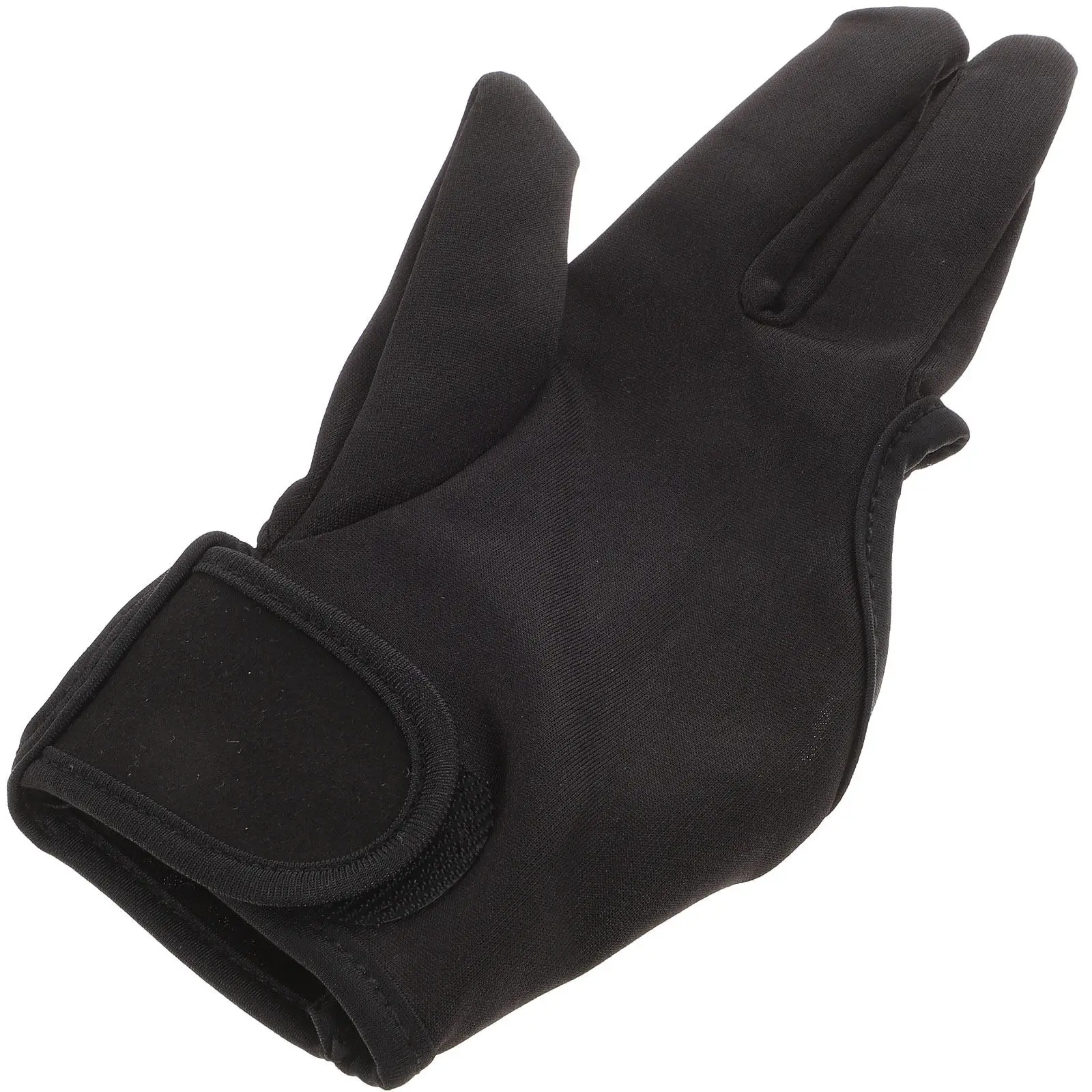 

Hairdressing Glove Three Finger Heat Resistant Black Insulative Hairdressing Tool Finger Glove for Straightening Curling Hair