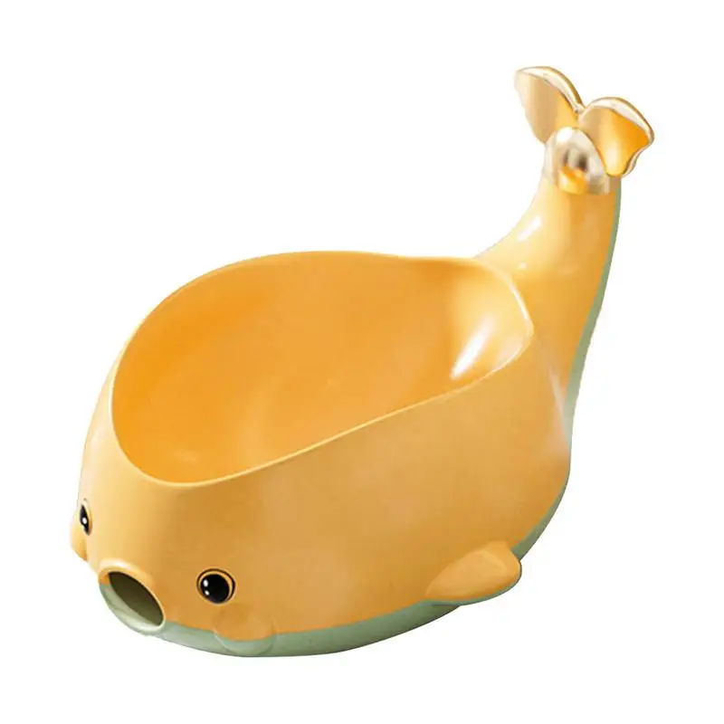 Soapdish Shower Whale Soapbox Sponge Dish With Drain Soapholder Easy Cleaning Dry Stop Soaptray For Shower Bathroom Kitchen