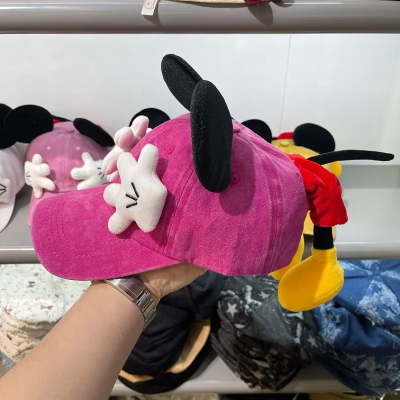 Meisjes Leuke Cartoon Muis Oren Baseball Cap Anime Eendenbek Stijl Y2K Outdoor Mode Zonnebrandcrème Zonnescherm Trendy Cap voor Vrouwen