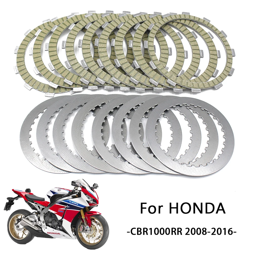 

Clutch Friction Plate Discs For Honda CBR1000RR Fireblade CBR1000 2008 2017 VFR1200 FA 0EM 22210 MFL 880