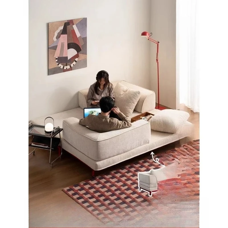 

Folding dual-purpose sofa bed, small apartment multi-functional retractable fabric sofa