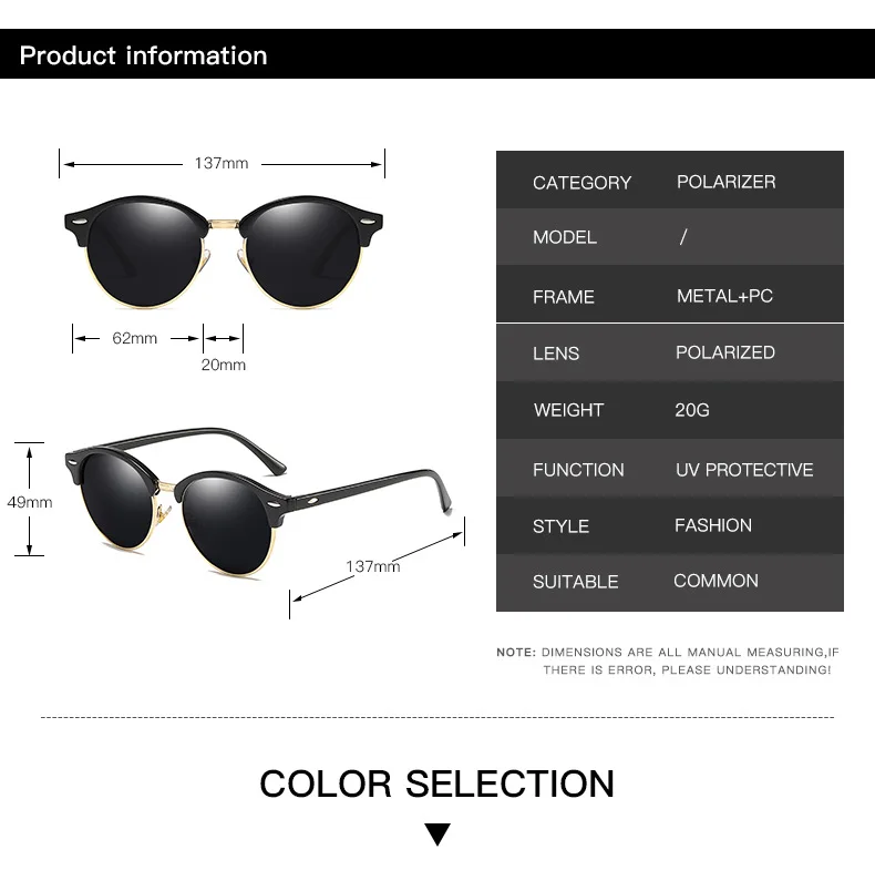 

Polarized Active Sports Polarized Sunglasses Edition Round Glasses Male Personality Men Women Fish Cycling Glasses