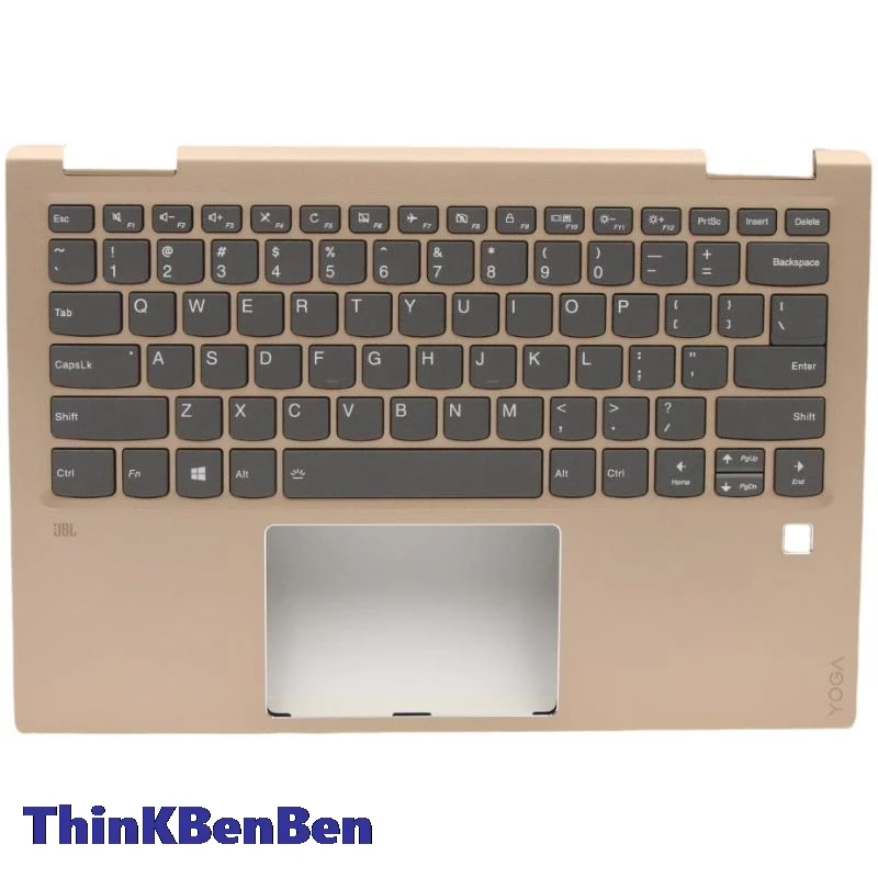 

US English Copper Keyboard Upper Case Palmrest Shell Cover For Lenovo Ideapad Yoga 720 13 13IKB 5CB0N68038