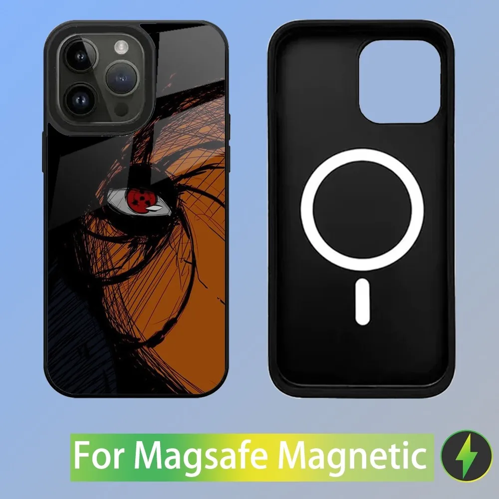 Anime Uchiha O_Obito Phone Case For iPhone 15,14,13,12,11,Plus,Pro,Max Mini Magsafe Magnetic Wireless Charging