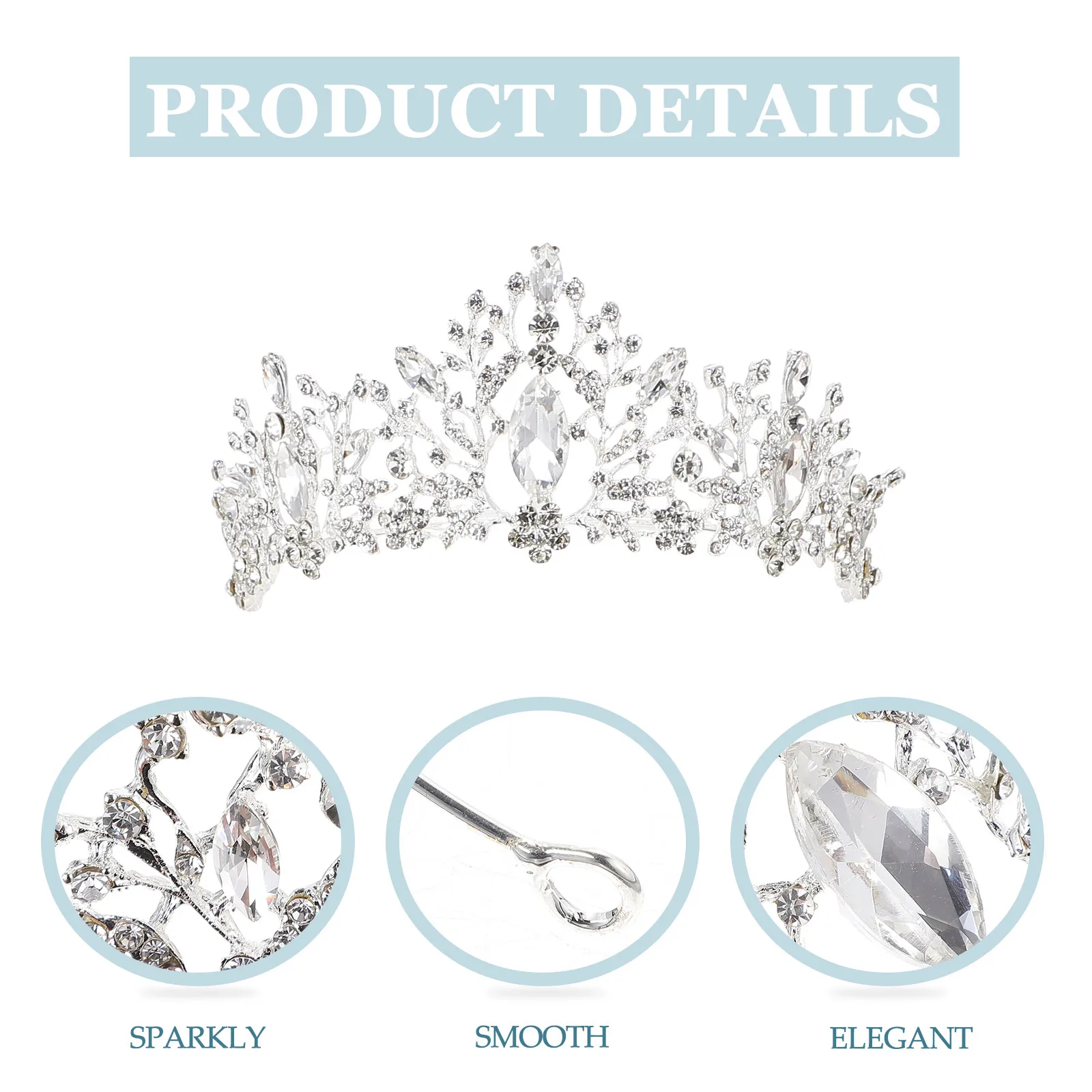 

1 шт. Модная повязка на голову с водными стразами в виде короны, тиара для женщин, головной убор для свадебного платья, шикарная свадебная корона, подарок для подружек невесты и матери