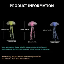 Aquarium Simulated Jellyfish Fish Tank Landscape Decoration Glowing Jellyfish Small Internet Celebrity Aquarium Ornament Silicon