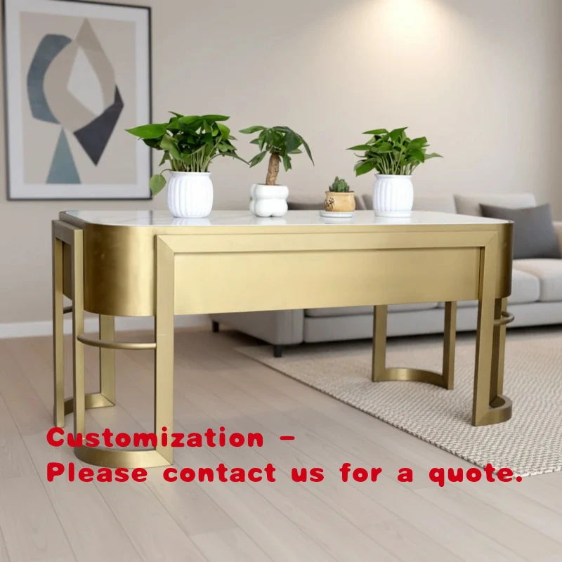 custom.Modern Custom Stainless Steel Coffee Table Designed Living Rooms Hotel Lobbies and Commercial Interiors