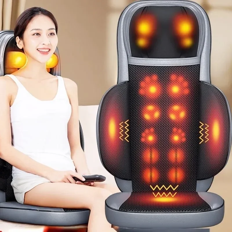 

Massage Cushion Full Body Buttock Car Seat Shiatsu Waist Back Shoulder and Neck Massager Mat Chair