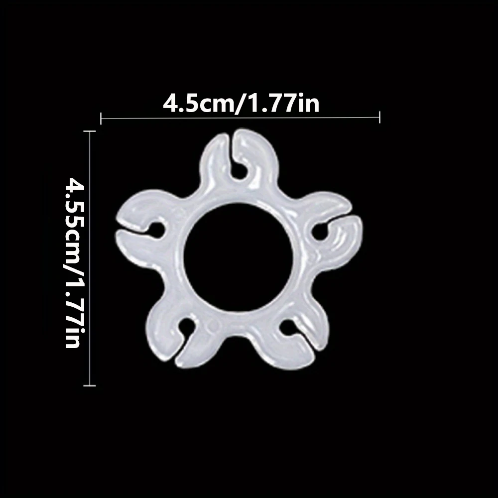 50Pcs Balloon Clips Plastic Balloon Buckle for Balloon Arch Connectors Frame Ring for Birthday Wedding Party Decoration