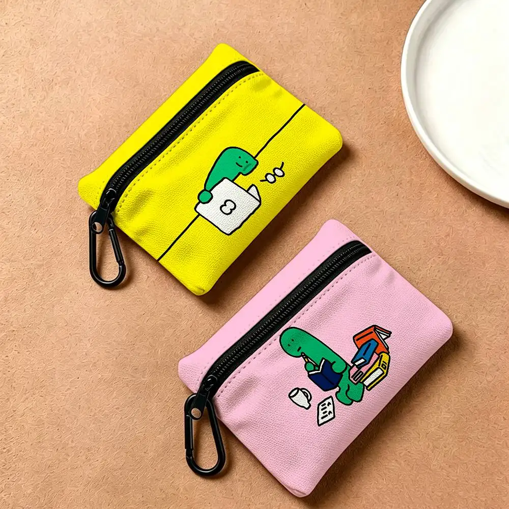 Cartoon J-Joguman S-Studio Portable Oxford Fabric Mini Wallet Carabiner Design Small Coin Bag For Cards Keys Earphones
