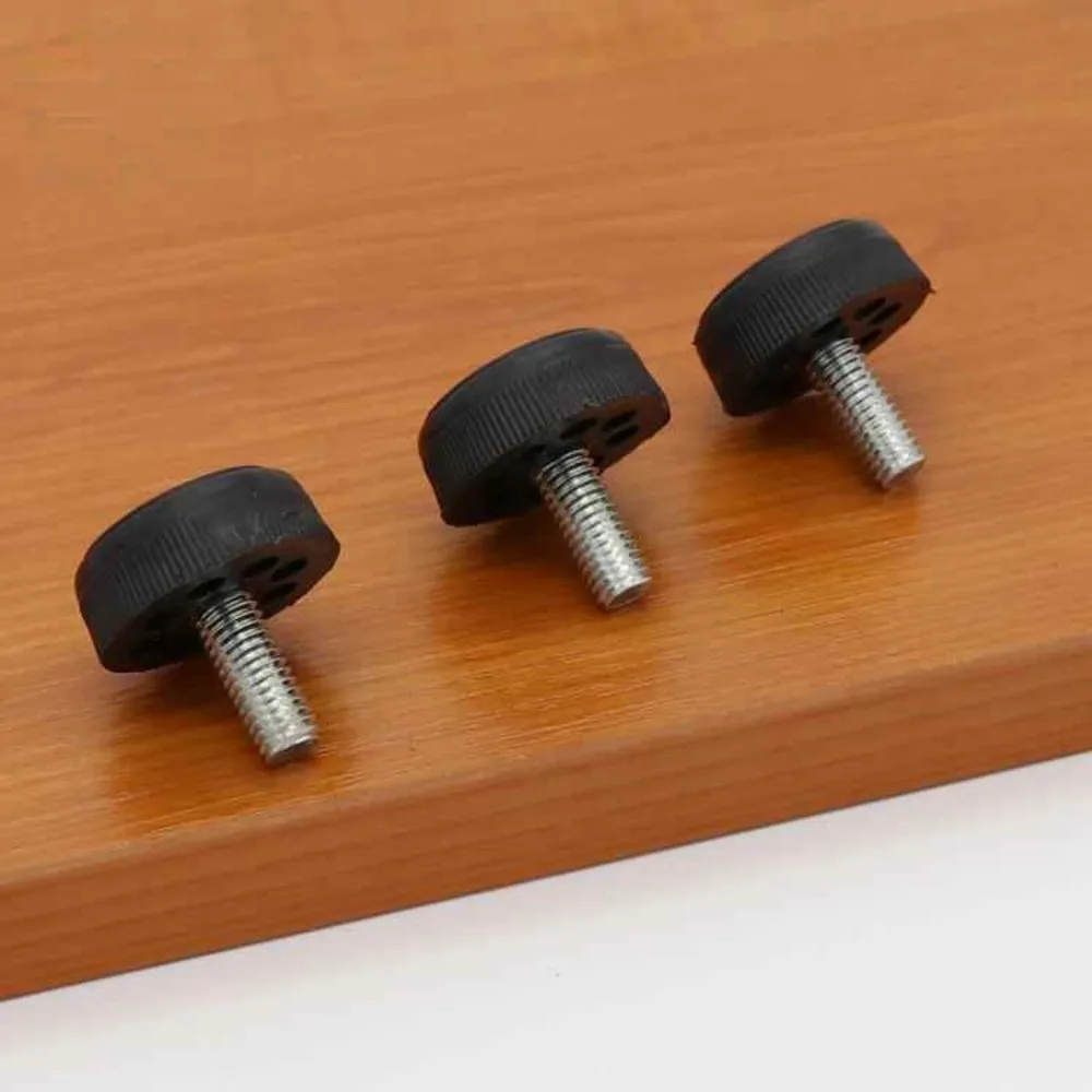 Anti-abrasion Adjustable Height Foot Pads With M6/M8/M10 Threaded Studs Vibration Reducing Support Hardware For Equipment Frames