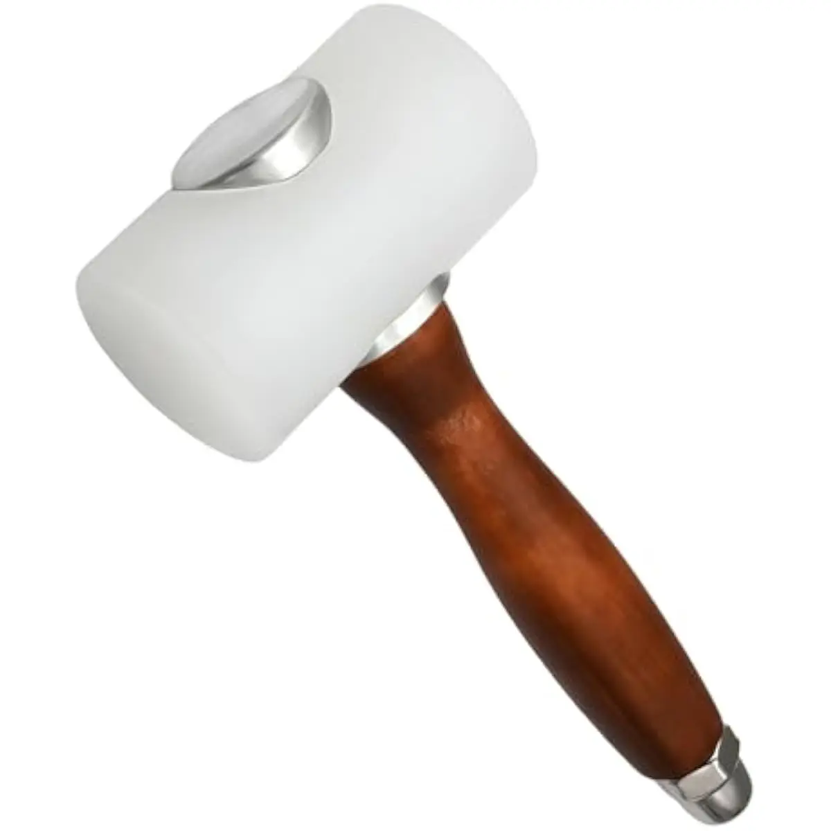 Leather Carving Mallet, 7.4 Inch Nylon T-Head with Solid Wood Handle - Wear-Resistant for Leathercraft DIY Carving Punching