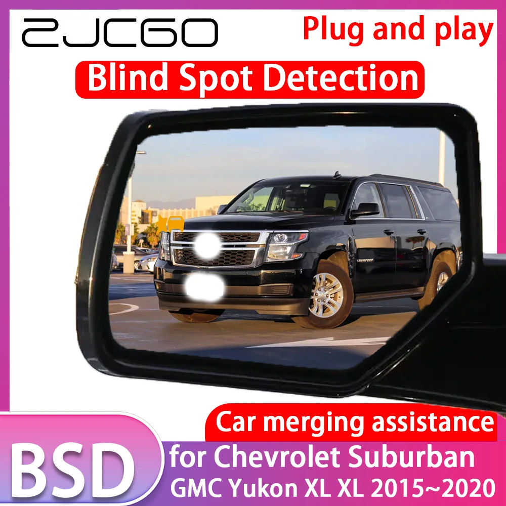 ZJCGO for Chevrolet Suburban GMC Yukon XL Blind Spot Detection Car BSD BSA BSM System Driving Warning Radar Alert Mirror