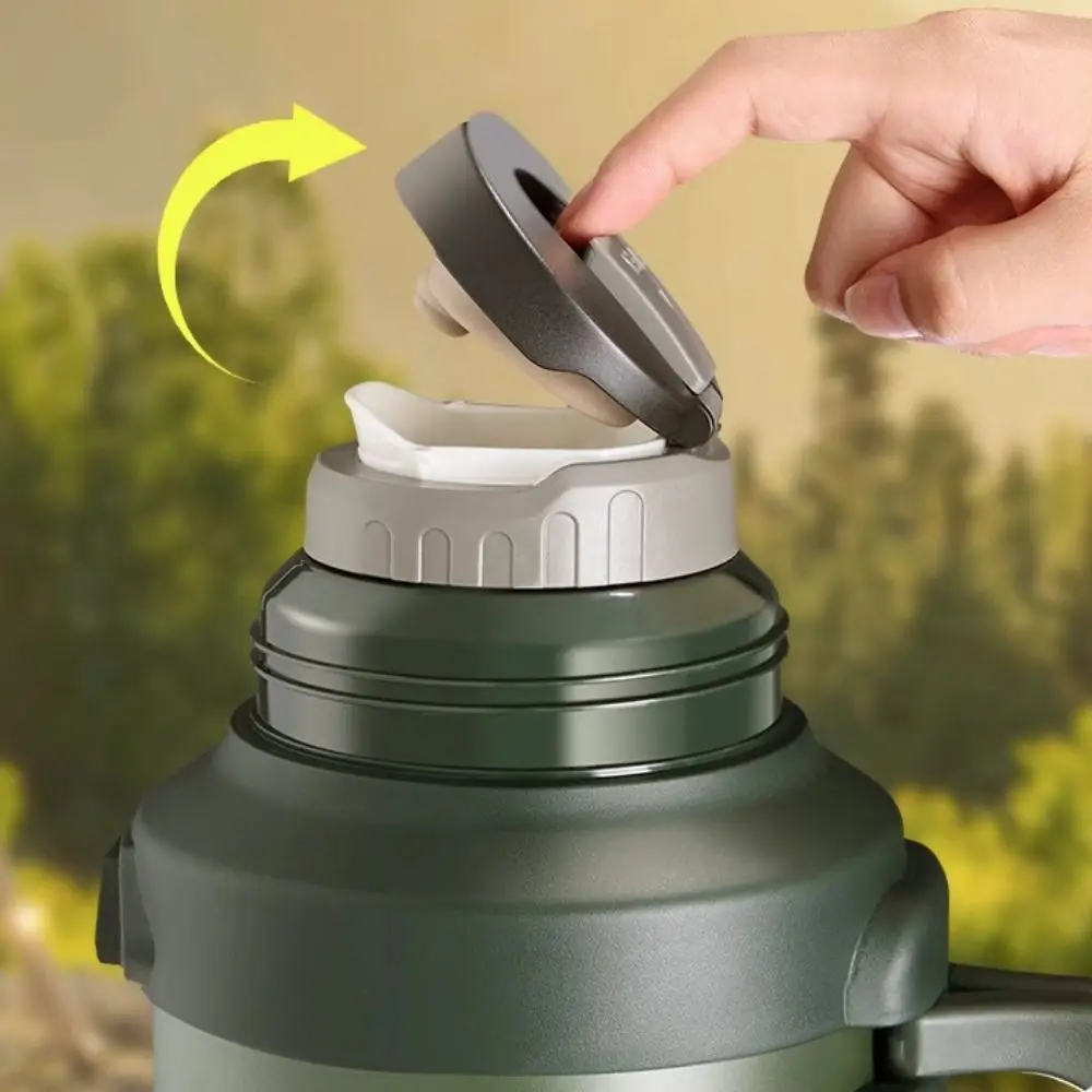 

316 Stainless Steel Travel Thermal Water Bottle Large Capacity Foldable Handle Thermal Mug Leak Proof with Tea Filter