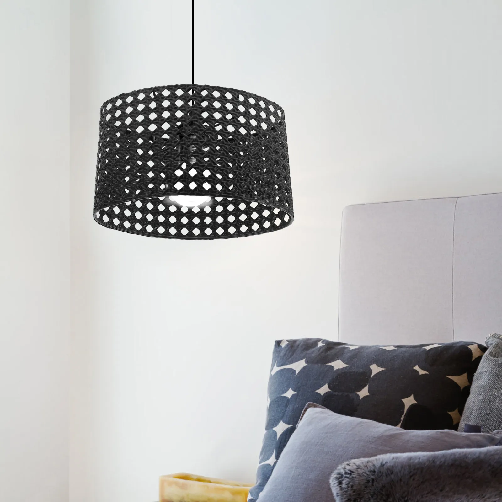 

Железный абажур с шестиугольным ажурным дизайном для настольных и напольных ламп, современный винтажный декоративный чехол, маленькие декоративные абажуры