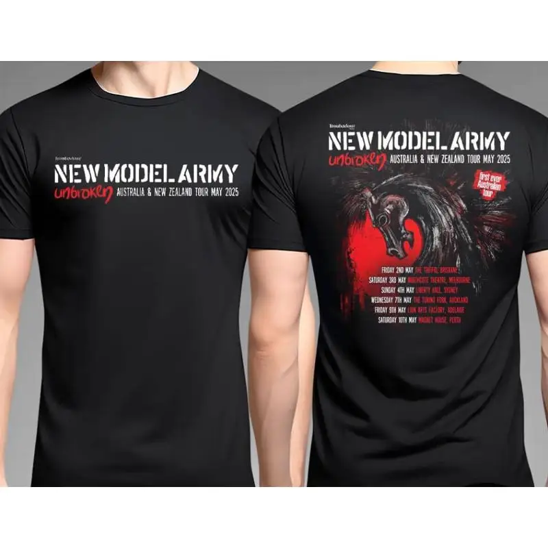 New Model Army Australian And Zealand Tour May 2025 Schedule List T Shir