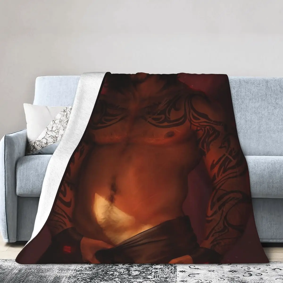 ACOTAR Cassian Blanket Soft Warm Flannel Throw Blanket Plush for Bed Living room Picnic Travel Home Couch