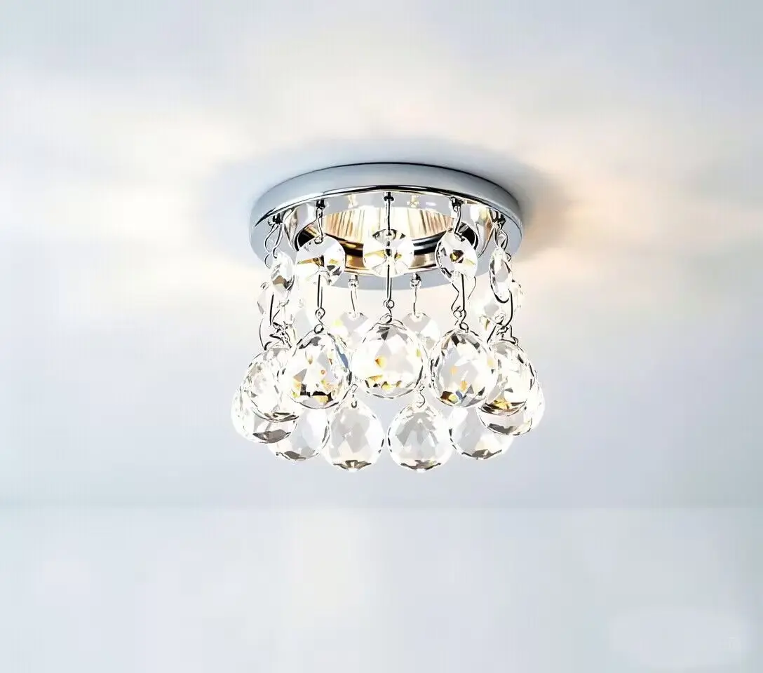 led chandelier lustres de cristal living room lighting Dia8*H7.5cm crystal corridor light New modern mini crystal lamps