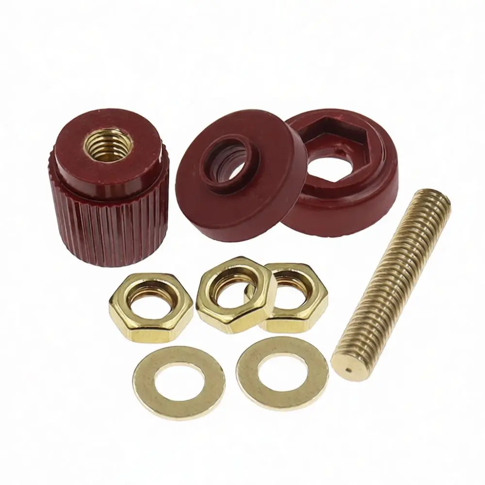 Welding Machine Terminal JS333 M6 Screw Connector Power Supply Grounding Block Panel Mount Industrial Electrical Repair Part