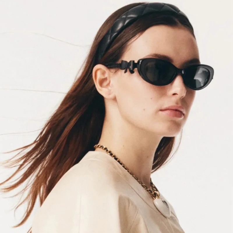 Hiking Hiking Fashion Popular Cat Eye Anti Light Glasses Women Black Bow Decoration Party Travel Beach Shades Small Frame Eyewear - Aliexpress Deal