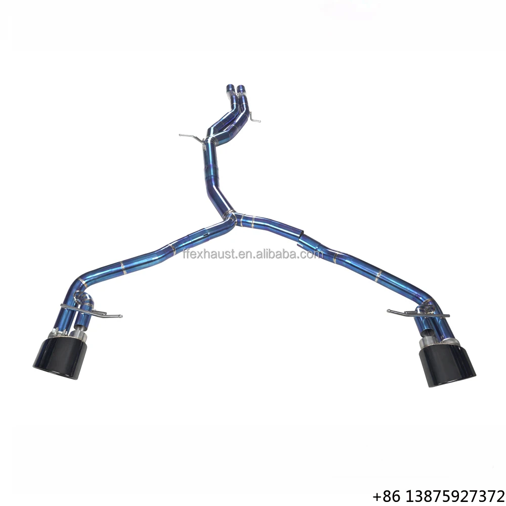 Sistema de Escape Catback de Aleación de Titanio para RS4 RS5 B9, Tuning Automotriz, Tubos de Escape con Puntas