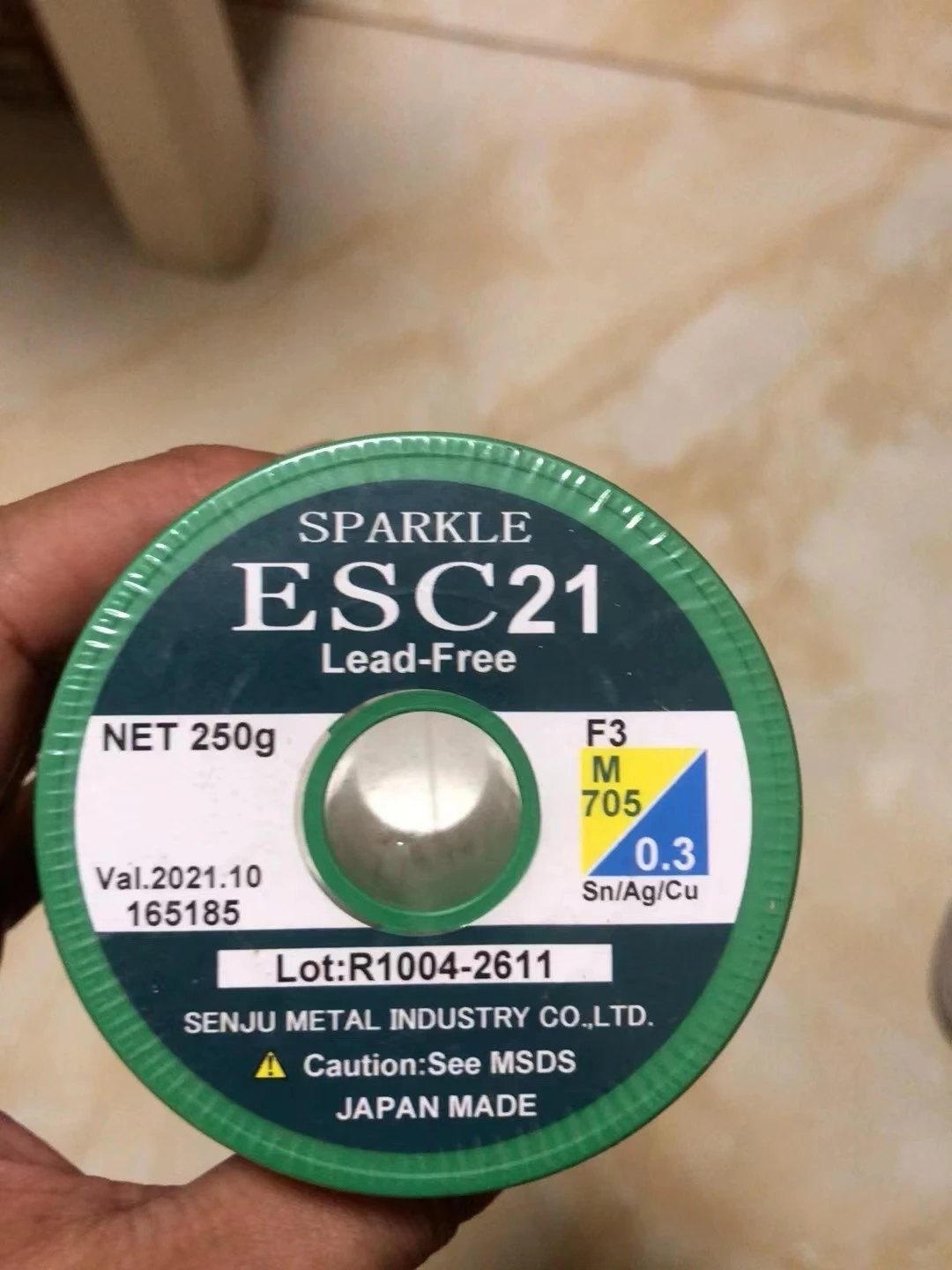 Japan Original SENJU M705 0.3mm Ultra-Fine Wire Diameter Lead-Free Silver Solder Wire Containing Silver 3% Audio Solder Wire