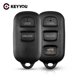 KEYYOU sostituzione chiave auto a distanza Shell Case Fob 2/3 + 1 pulsante per Toyota Highlander Camry Solara Corolla Sienna 2002 -2007