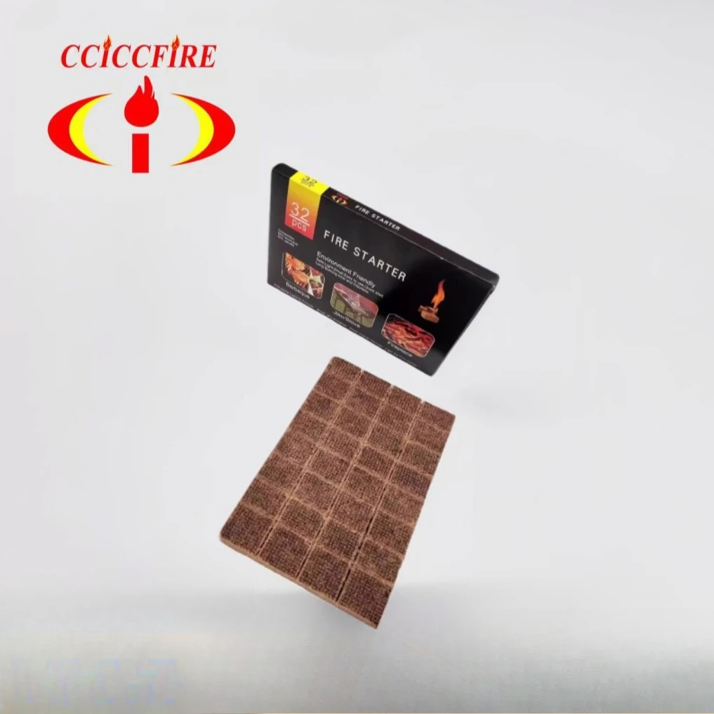 Outdoor Barbecue Camping Fire Making Accessories, Fire Starting Tool Fuel Block Barbecue Block 32 Grids/box