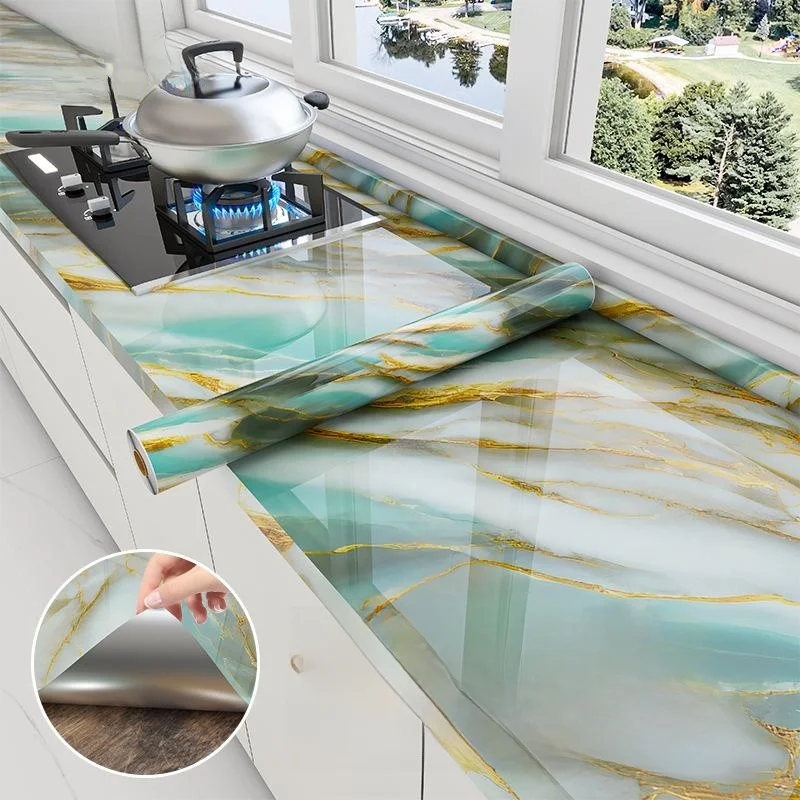 

Waterproof Oil-Proof Kitchen Tile Stiers Self-Adhesive High-Temperature Resistant Stove Top Countertop Refurbiment Marble...