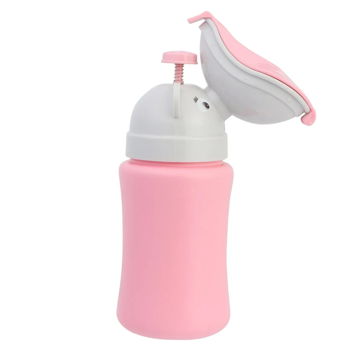 

1Pcs Car Urinal Portable Potty Bottle Lightweight Leakproof Cartoon Style Emergency Travel Mini Portable Urinal for