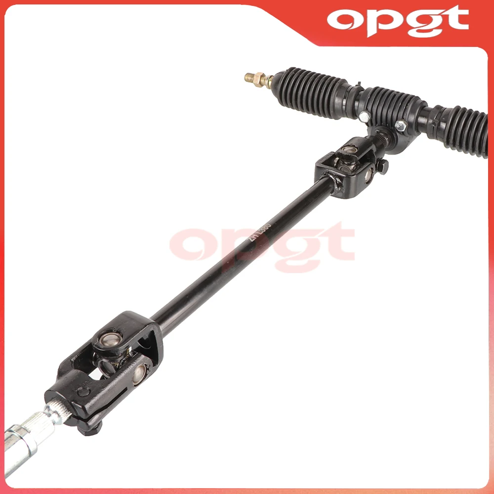 OPGT Complete Go Kart 300mm Steering Wheel 320mm/420mm Gear Rack Pinion Tie Rod Shaft For 110cc Karting DIY Quad Drift Trike