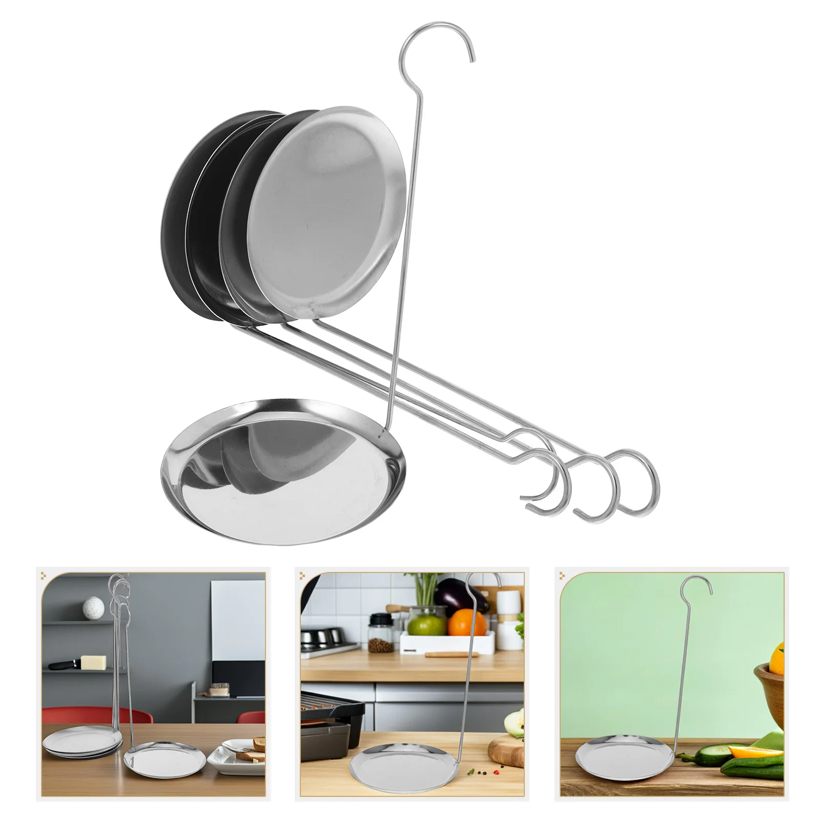 

5pcs Stainless Steel Frying Mold Non-Stick Egg Pancake Maker Large Kitchen Utensil Fry Pan Tartlet Mold For Stove