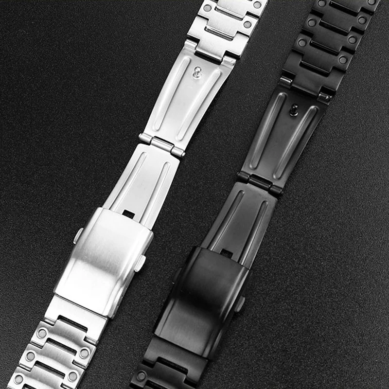 WatchBand For Casio Edifice Series GST-B400 EFB-680 CL-7A ECB-10D 14mm Solid Stainless Steel Metal Watch Strap Bracelet