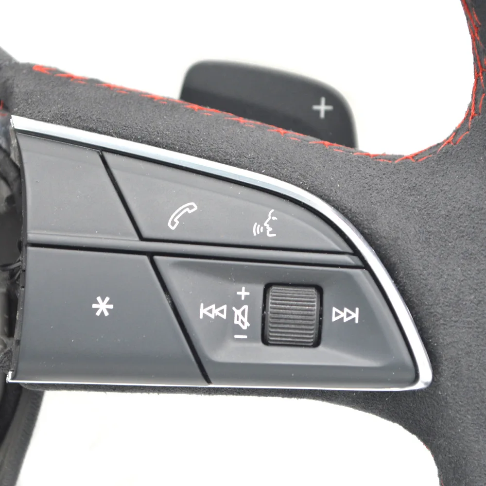 Geeignet für Audi Q3, volle Ausstattung, rotes Lenkrad mit kleinen Schaltwippen (ohne Airbag). – Detail 5
