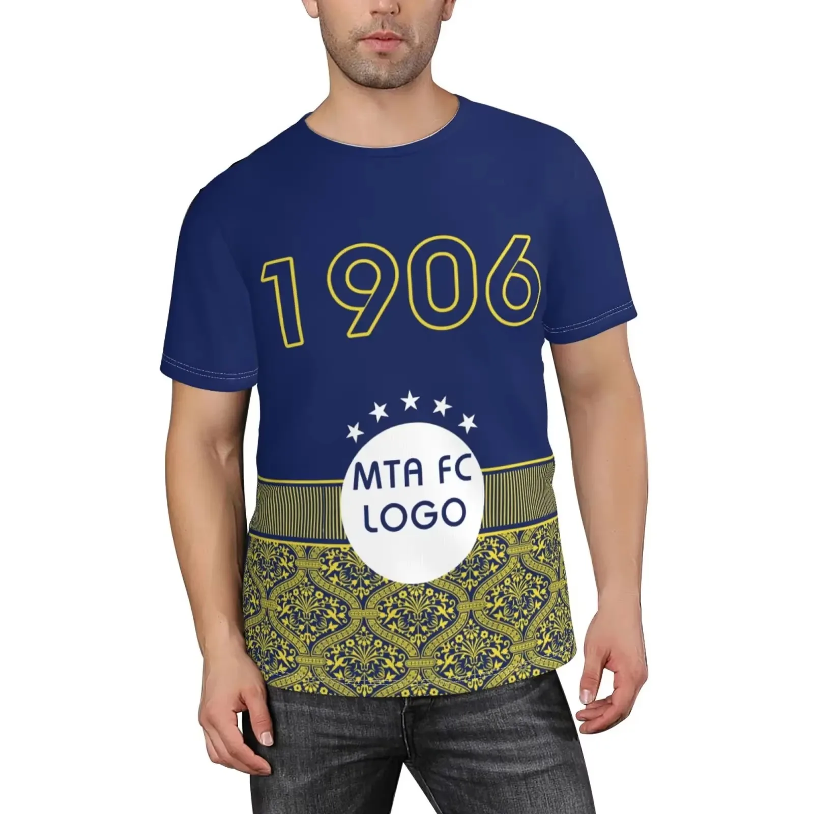 

Maccabi Tel Aviv Men's Short-Sleeve Crewneck Cotton Shirt Novelty T-Shirt & Cool Design