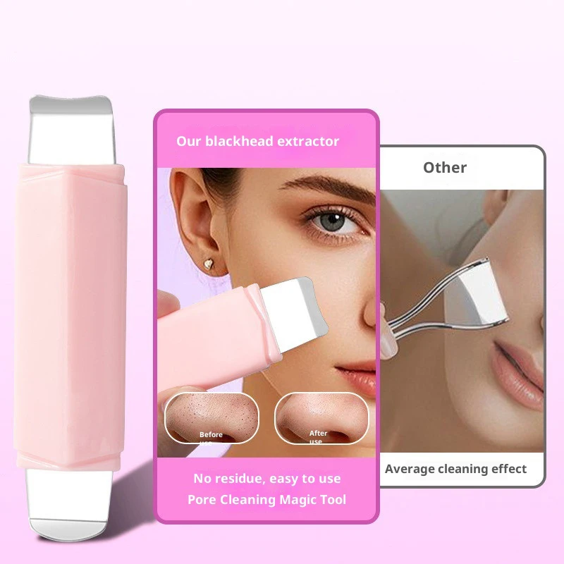 Double Headed Facial Blackhead Removal Tool Face Scraper For Deep Cleansing Face Spatula Nose Whitehead Remover Skin Care Tool