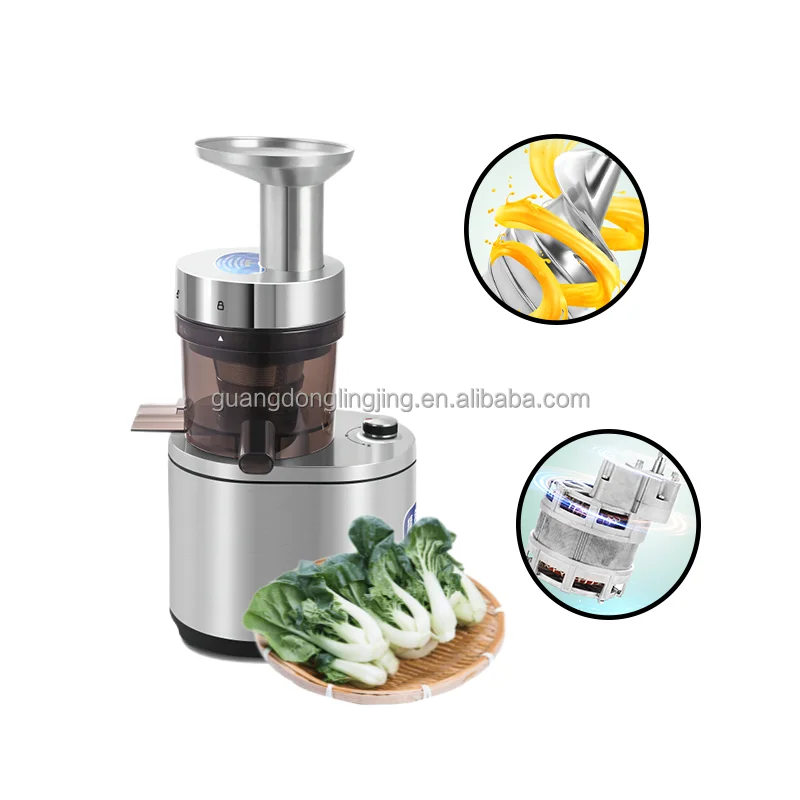 

1000W Heavy Duty Motor Stainless Steel Spiral Screw Anti-clogging Fruits Commercial Slow Juicer Extractor For Cafes Juice Bars