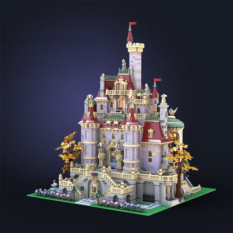 

NEW 9469PCS game Movie Beauty Beast Castle Base model DIY creative ideas Child Assembly Toy Birthday Gift brick Blocks MOC-43263