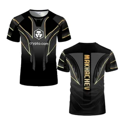 Nueva camiseta de competición de lucha para hombre, ropa deportiva de verano con cuello redondo para fanáticos, top de manga corta para exteriores para hombre y mujer