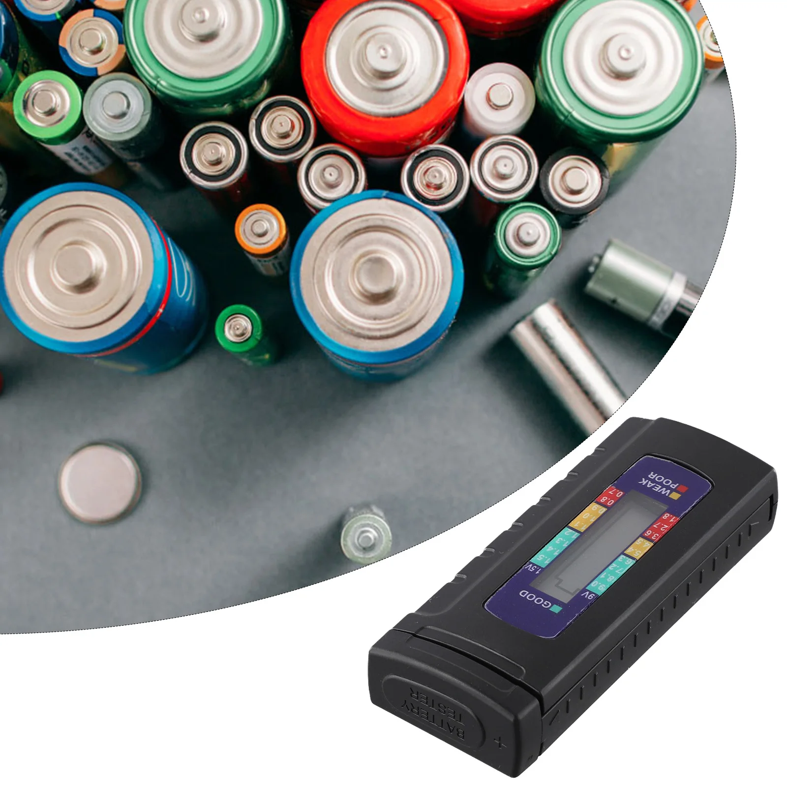 LCD Battery Level Indicator Battery Capacity Tester Compact Design Battery Tester Easy To Use Battery Tester Home Use