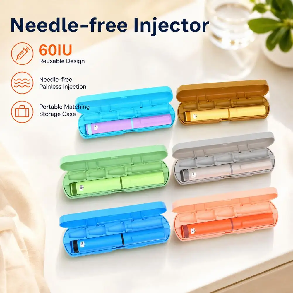 Reusable Insulin Injection Pen With Adjustable Dose Dial Compatible With 3ml Cartridge Durable Portable Insulin Injector