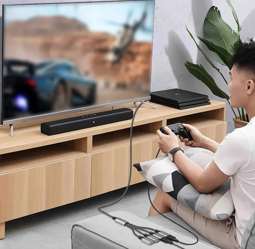 USB Type-C HUB Splitter Verlengkabel 1 Male naar 4 3 USBA Vrouwelijke USB Verlenging Datakabel Power Adapter USB Socket Converter OTG