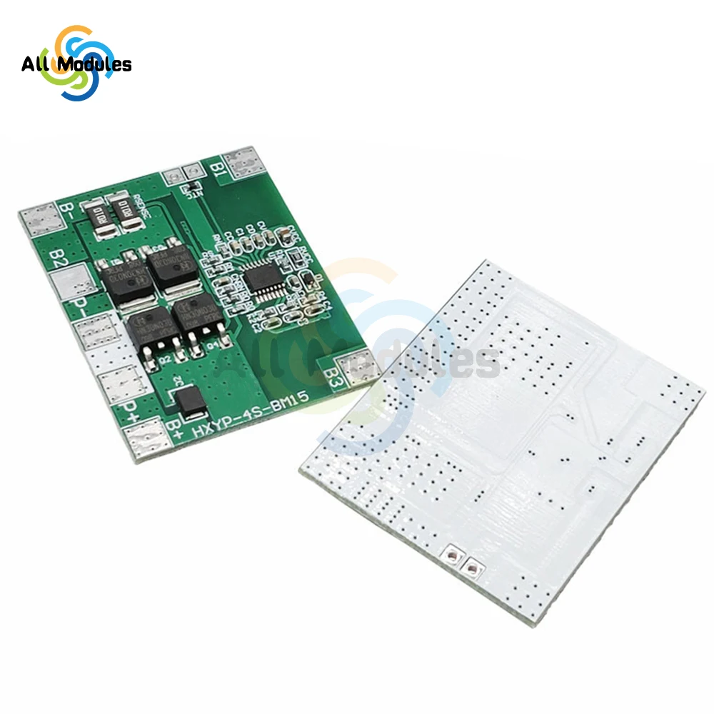 4S 14A 12.8V 18650 Lithium Iron Phosphate Protection Board LiFePO4 4S BMS Balancing Charging Circuit PCM 3PCS